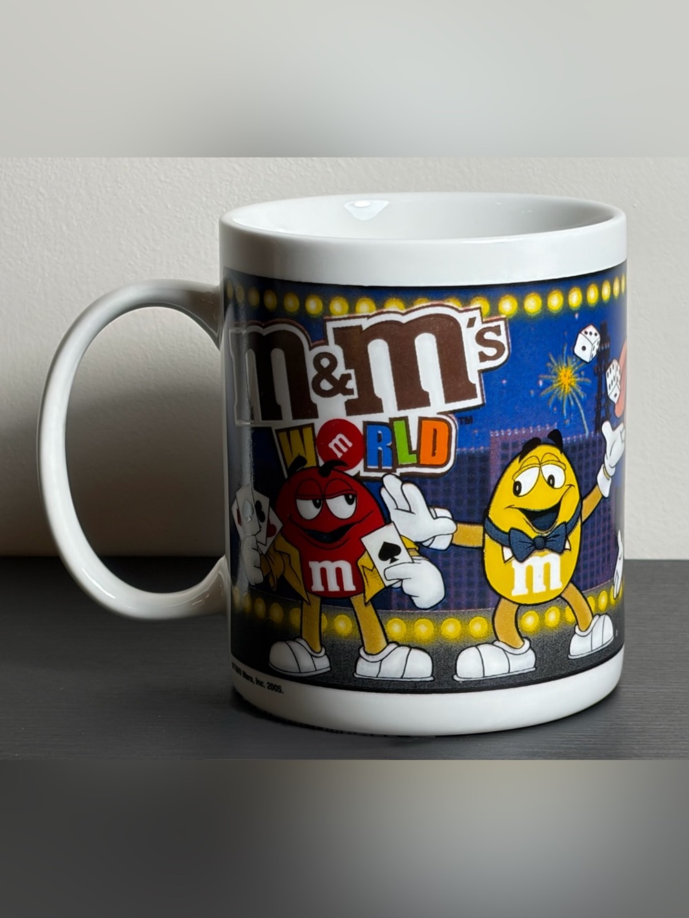 3/$30✨ ☕️2005 M&M World Las Vegas Souvenir Coffee Mug Casino